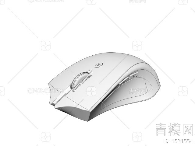 数码电子产品 无线鼠标3D模型下载【ID:1531554】