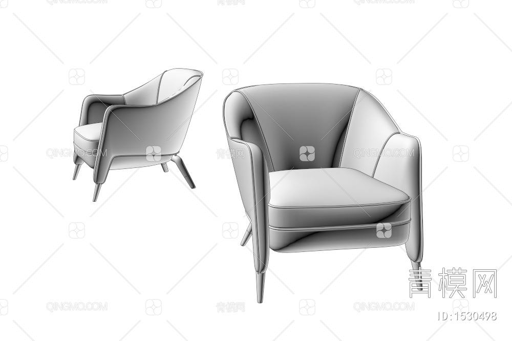 休闲椅3D模型下载【ID:1530498】