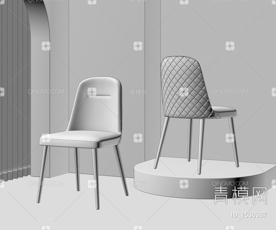 单椅3D模型下载【ID:1530387】