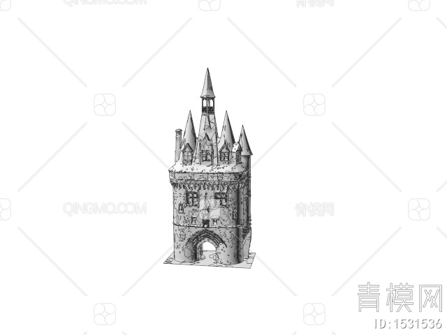 古建筑 古城堡3D模型下载【ID:1531536】