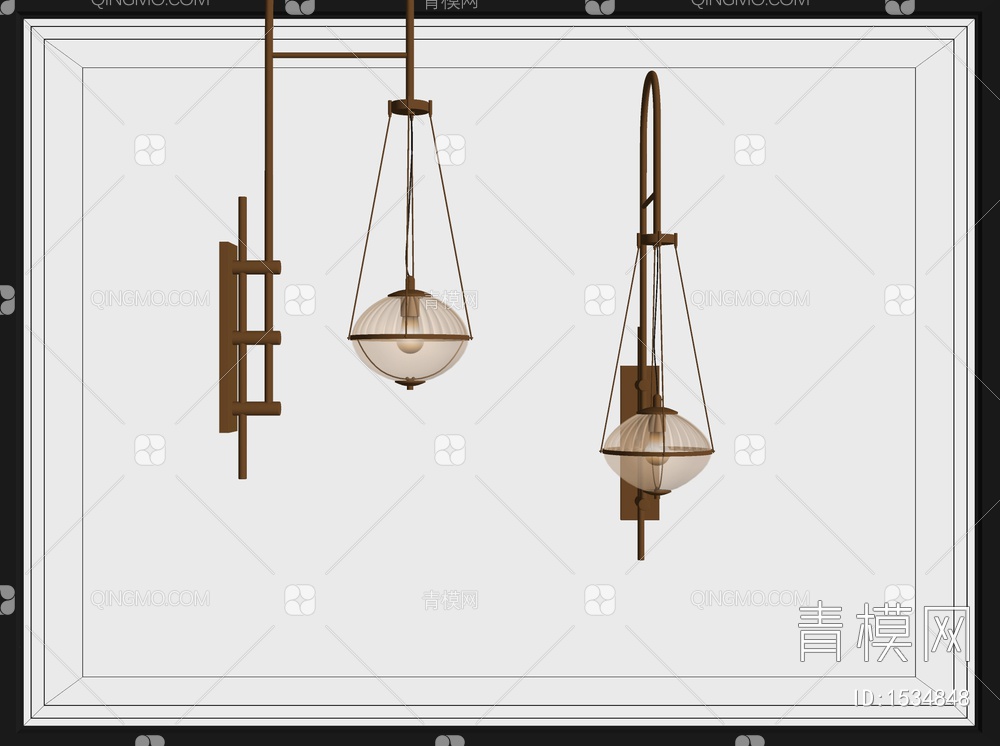 壁灯SU模型下载【ID:1534848】