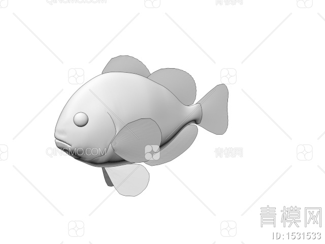海洋生物 斑马鱼3D模型下载【ID:1531533】