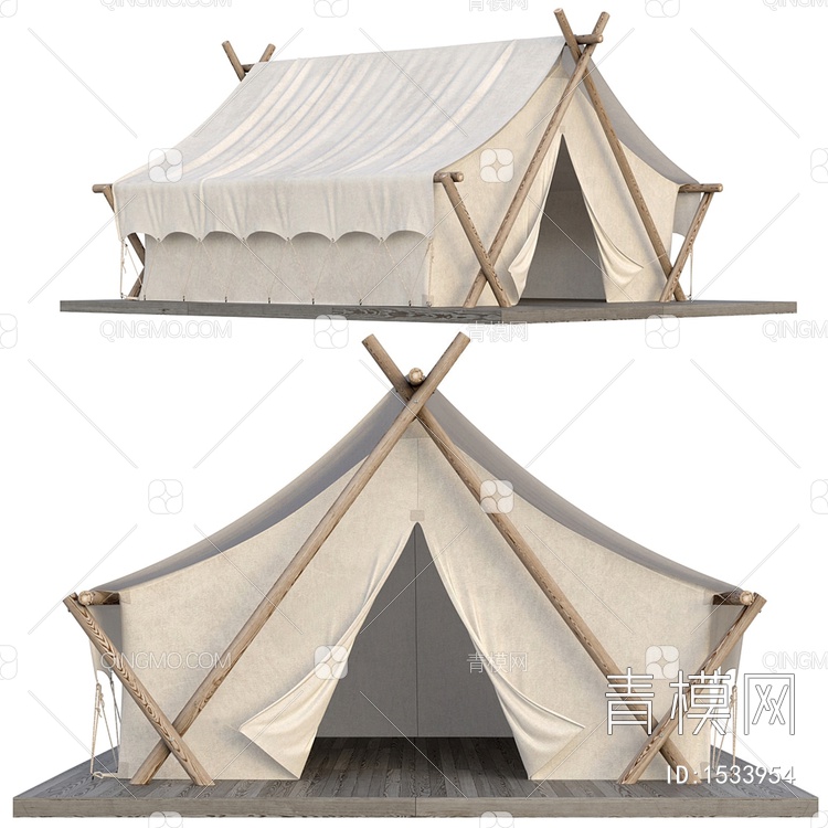户外露营帐篷3D模型下载【ID:1533954】