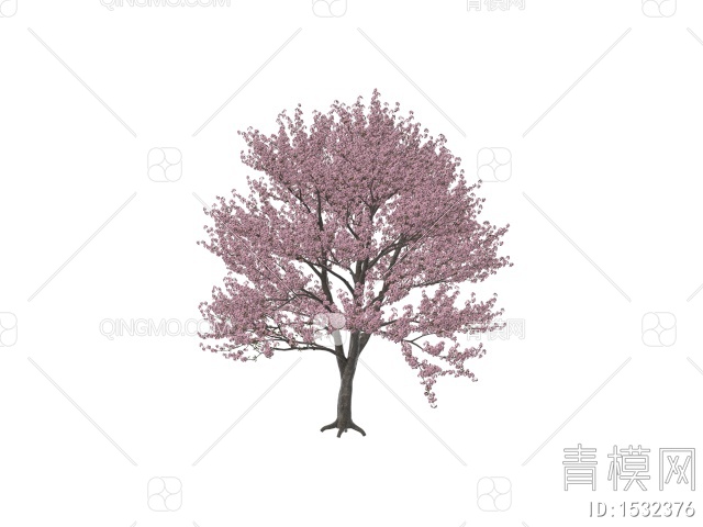 樱花树， 桃花树，开花树3D模型下载【ID:1532376】