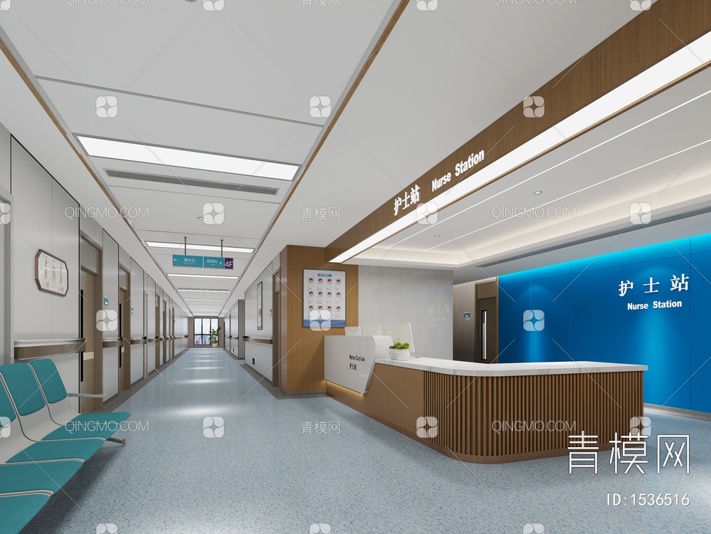 护士站3D模型下载【ID:1536516】
