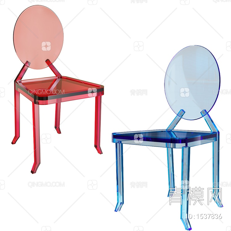 Victoria Ghost塑料单椅3D模型下载【ID:1537836】