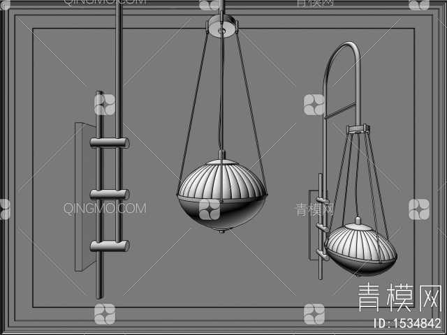 壁灯 水晶壁灯 装饰壁灯 壁灯3D模型下载【ID:1534842】