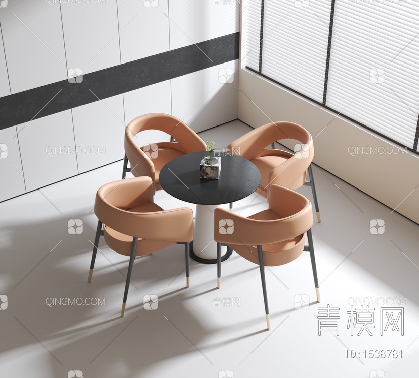 洽谈桌椅3D模型下载【ID:1538781】