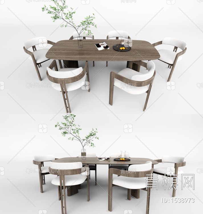 餐桌椅3D模型下载【ID:1538973】
