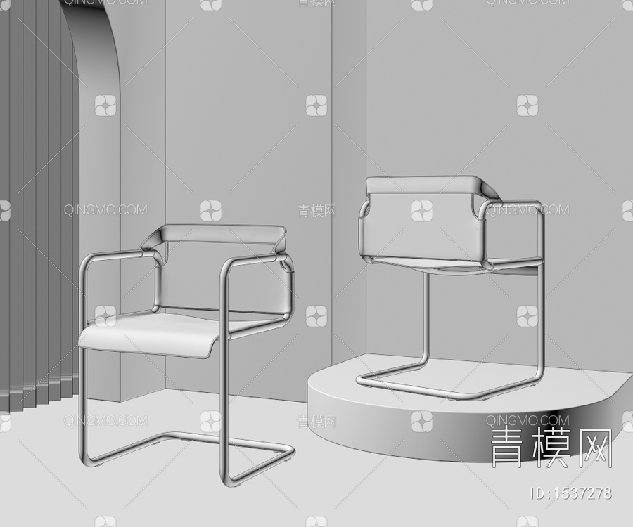 单椅3D模型下载【ID:1537278】