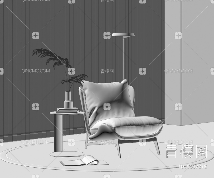 休闲椅3D模型下载【ID:1537218】