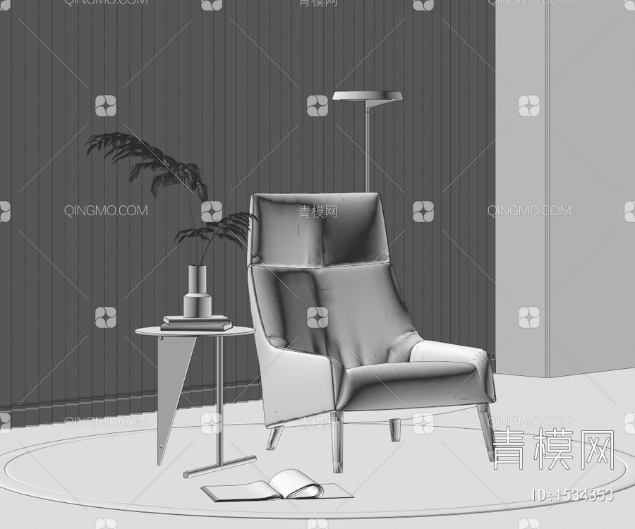 休闲椅3D模型下载【ID:1534353】