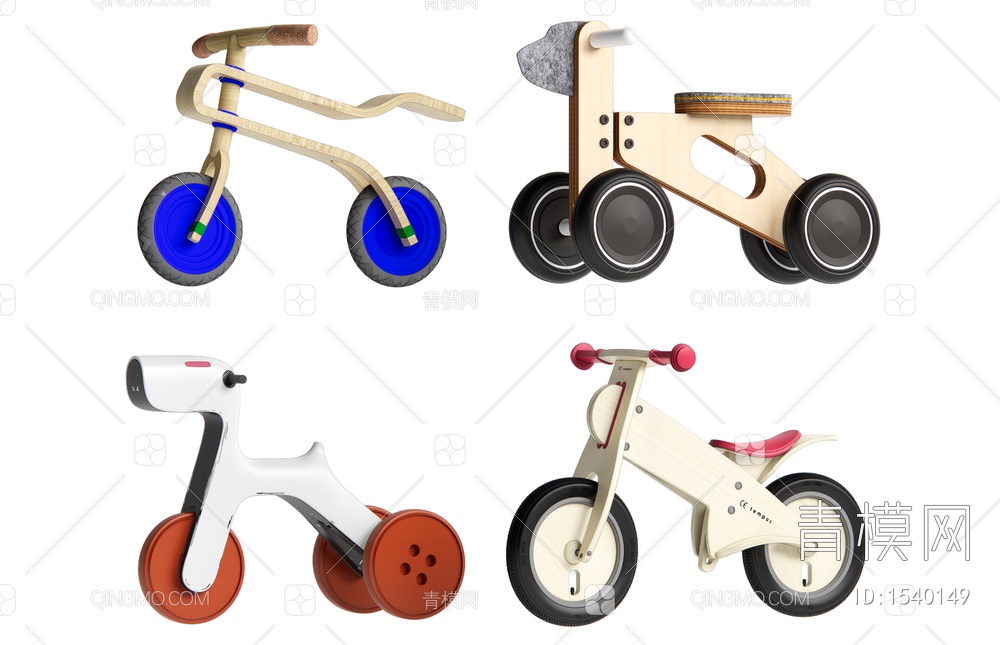 儿童玩具车组合SU模型下载【ID:1540149】
