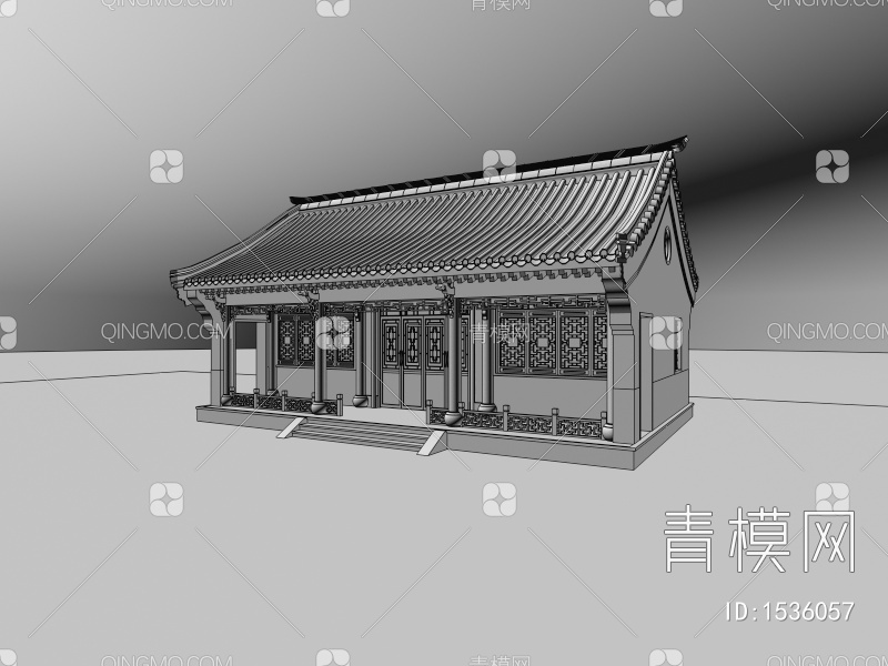 古建筑3D模型下载【ID:1536057】