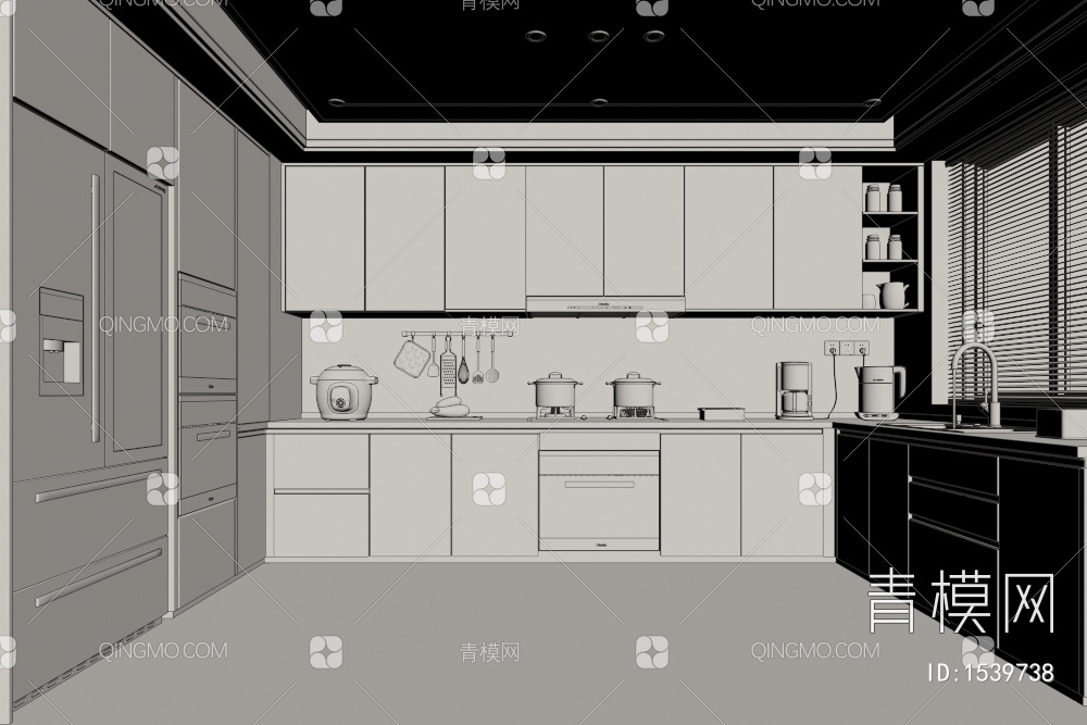 厨房3D模型下载【ID:1539738】