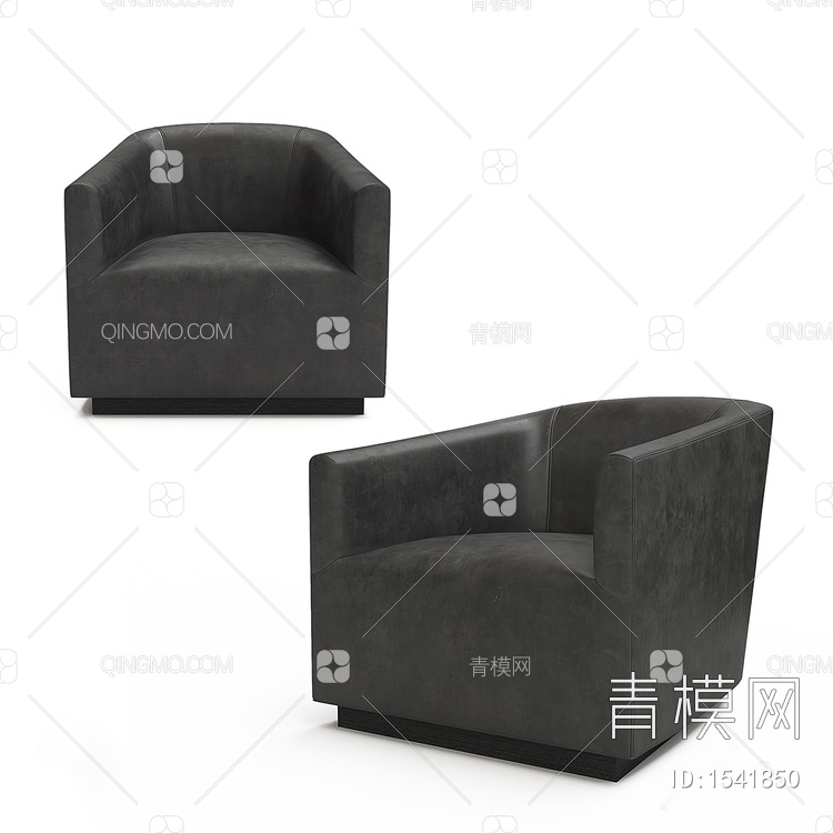 单人沙发3D模型下载【ID:1541850】