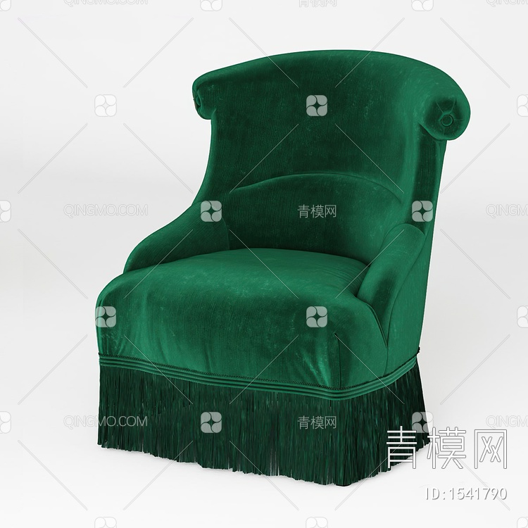 单人沙发3D模型下载【ID:1541790】