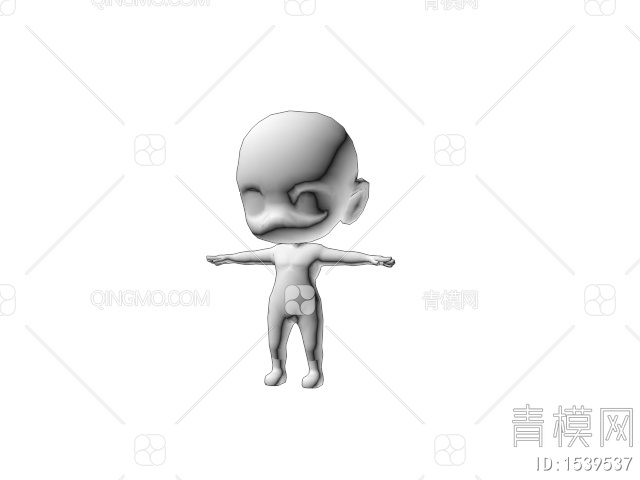 虚拟人物 外星人3D模型下载【ID:1539537】