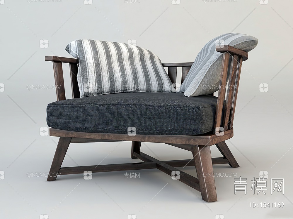 沙发椅3D模型下载【ID:1541169】