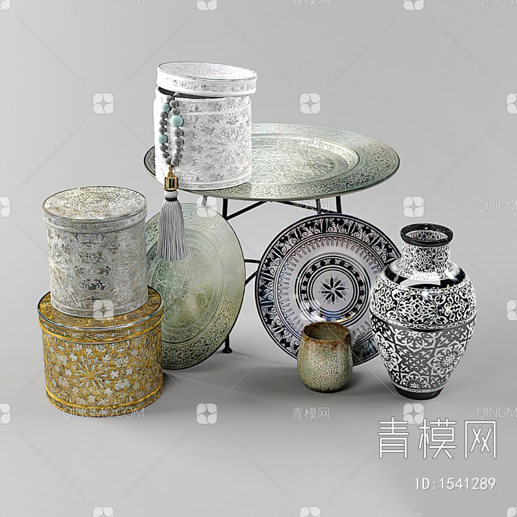 陶瓷器皿3D模型下载【ID:1541289】