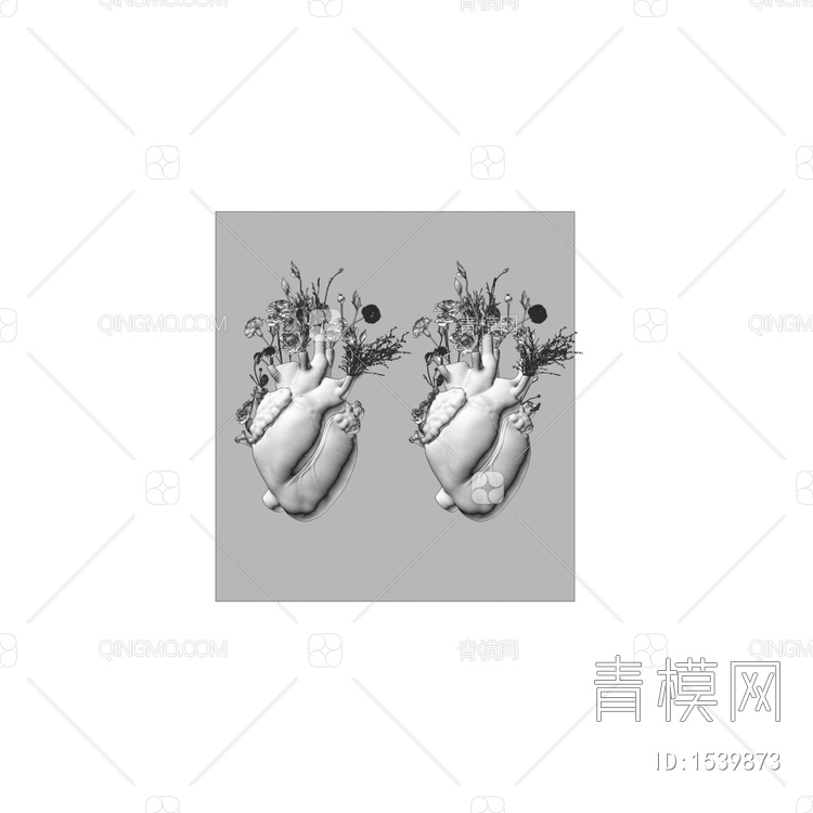 心脏花瓶3D模型下载【ID:1539873】
