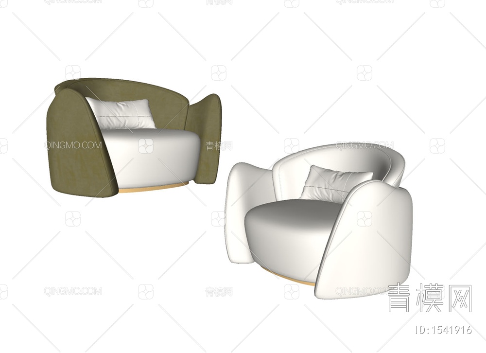 Poliform 单人沙发SU模型下载【ID:1541916】
