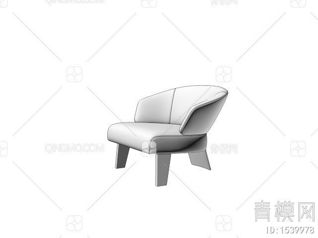Minotti休闲椅3D模型下载【ID:1539978】