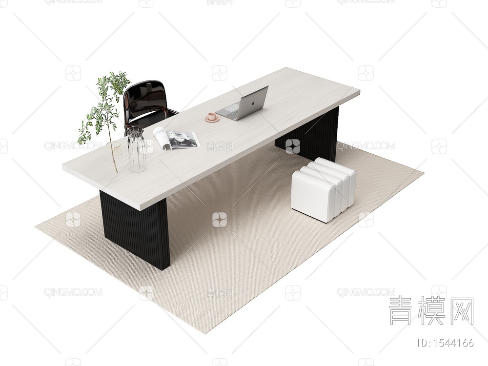 书桌椅3D模型下载【ID:1544166】