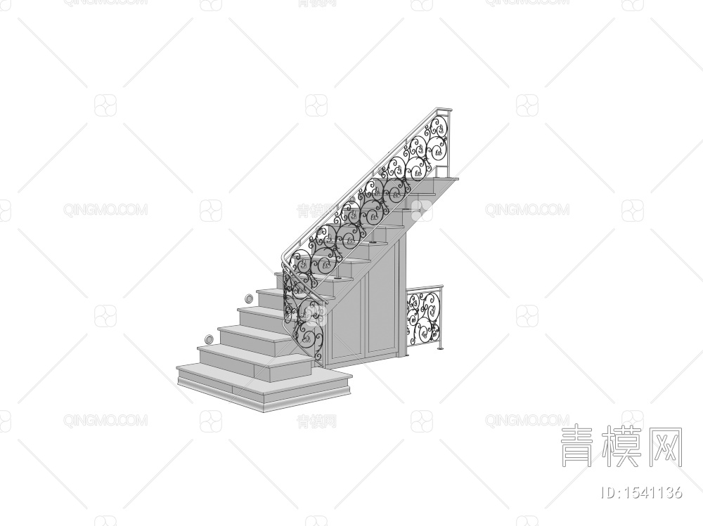 楼梯3D模型下载【ID:1541136】