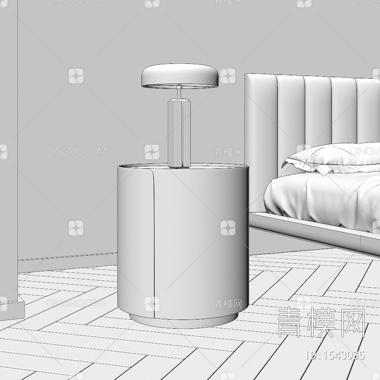 床头柜 柜子3D模型下载【ID:1543035】