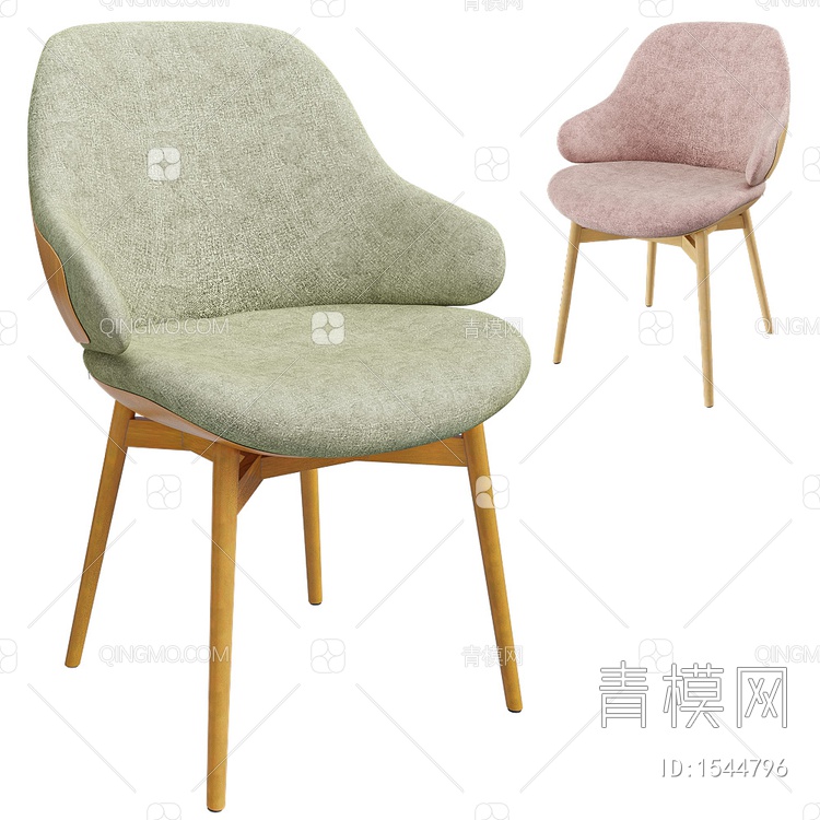 Woody chair休闲单椅3D模型下载【ID:1544796】