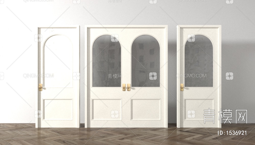 网红门 奶油门 门 复古门 拱形门 门3D模型下载【ID:1536921】