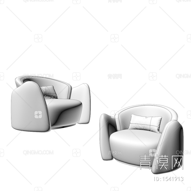 Poliform 单人沙发3D模型下载【ID:1541913】
