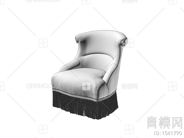 单人沙发3D模型下载【ID:1541790】