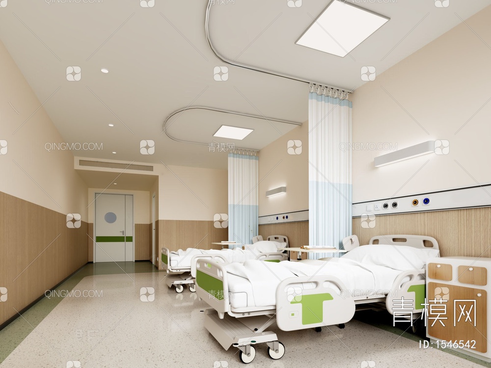 医院病房3D模型下载【ID:1546542】