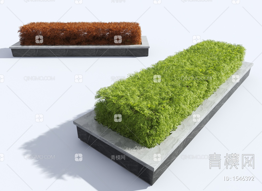 灌木丛 绿植灌木 植物堆 景观树3D模型下载【ID:1546392】