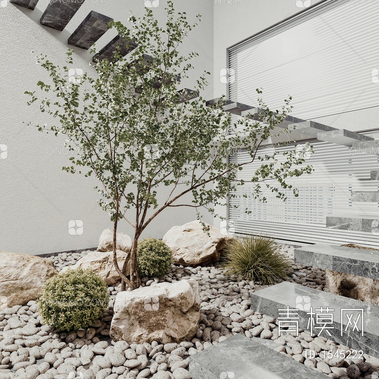 庭院景观小品3D模型下载【ID:1545222】