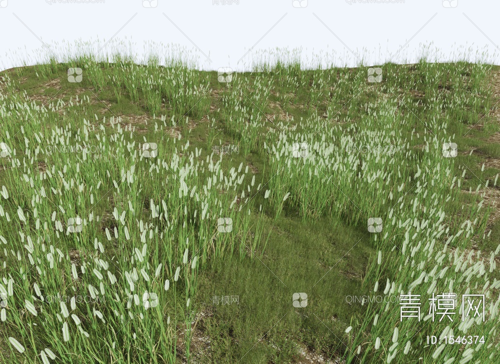 草地 草丛 绿植灌木3D模型下载【ID:1546374】