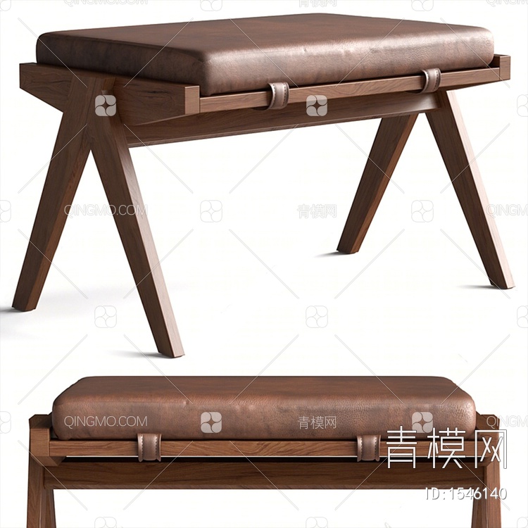 沙发凳3D模型下载【ID:1546140】