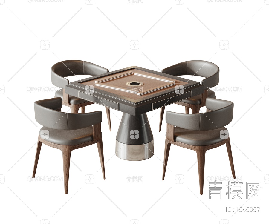 麻将桌椅3D模型下载【ID:1545057】