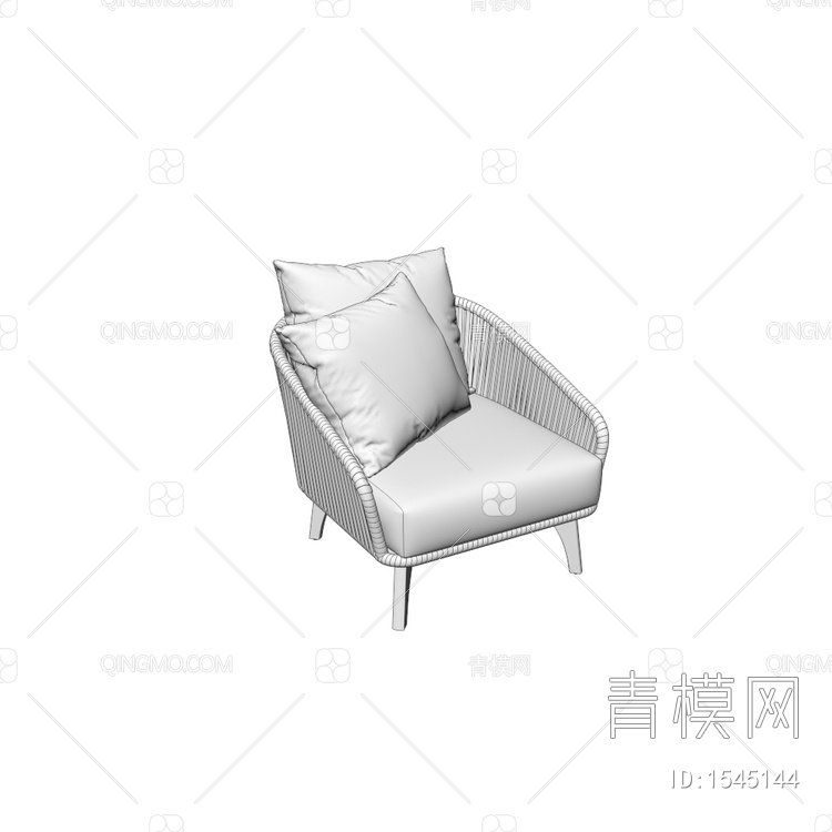 户外椅3D模型下载【ID:1545144】