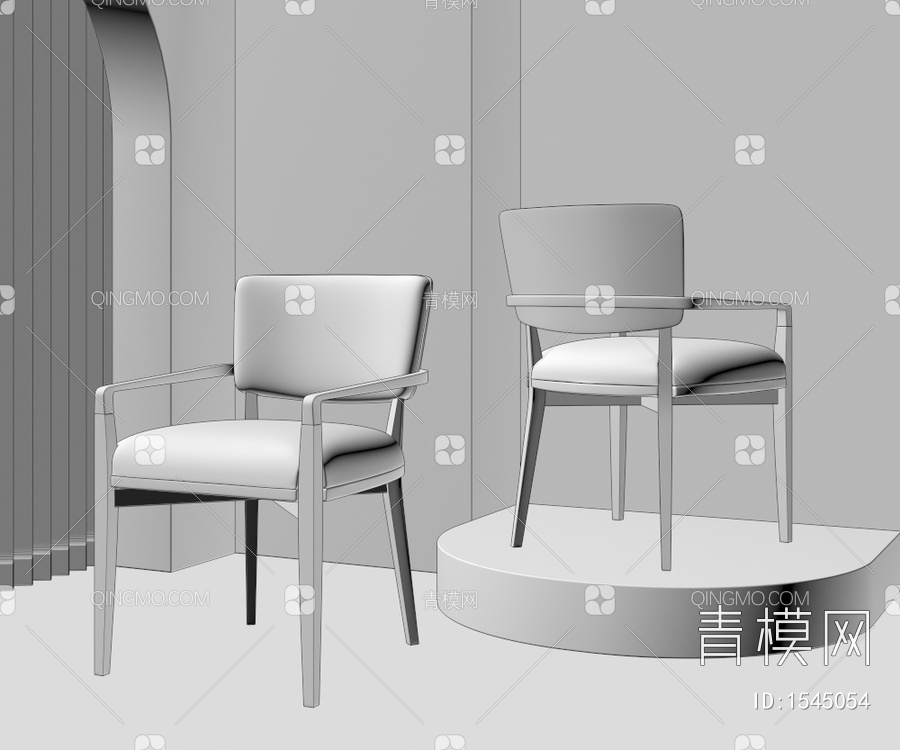 单椅3D模型下载【ID:1545054】
