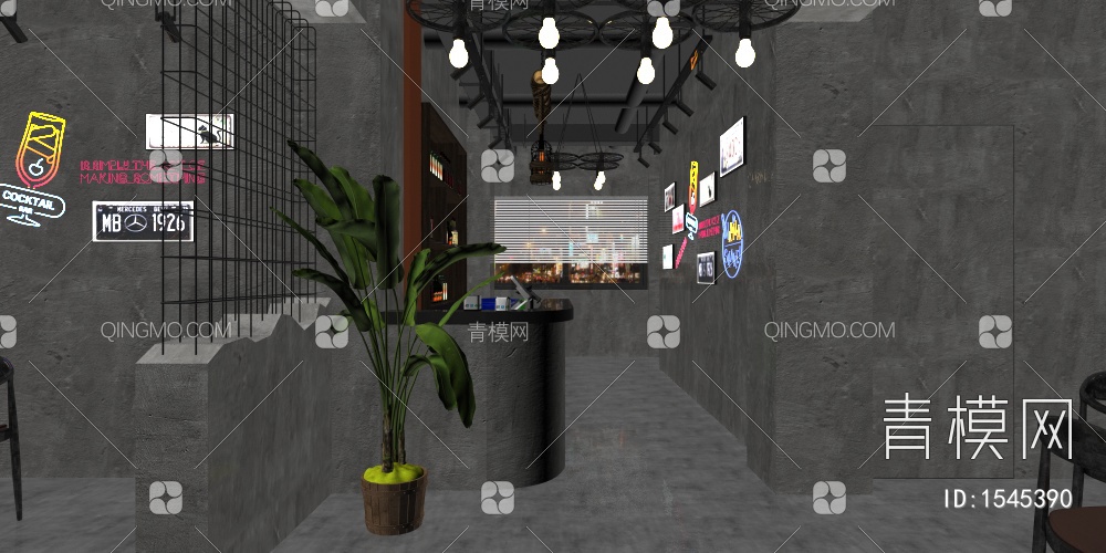 餐厅3D模型下载【ID:1545390】