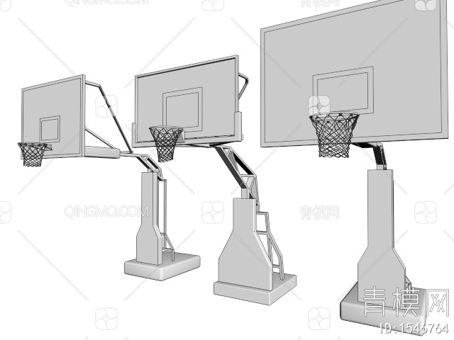 篮球架3D模型下载【ID:1546764】