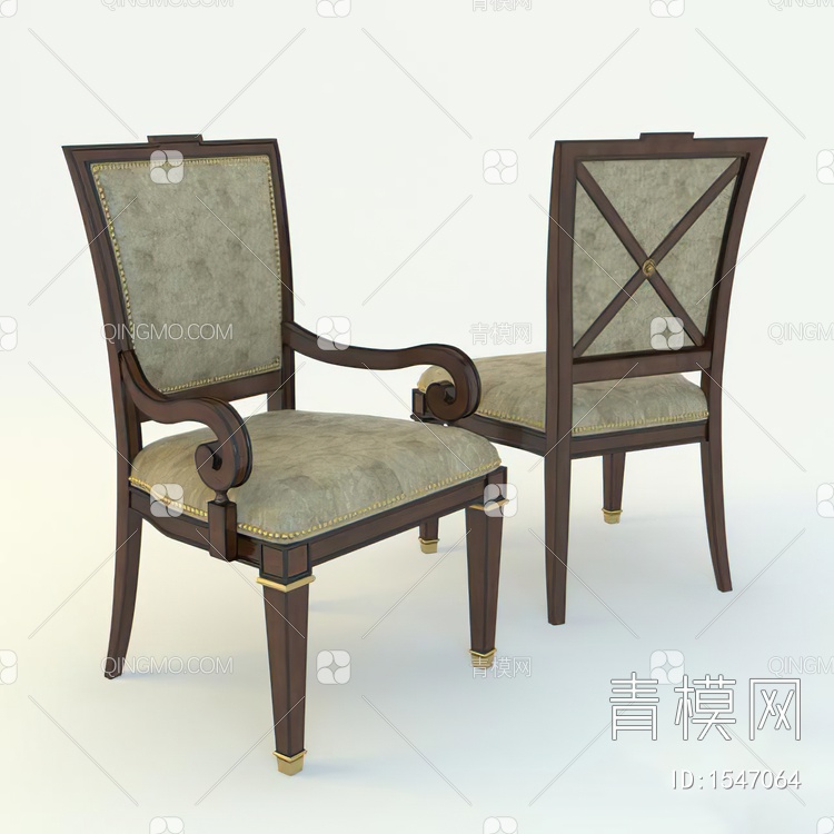餐椅3D模型下载【ID:1547064】