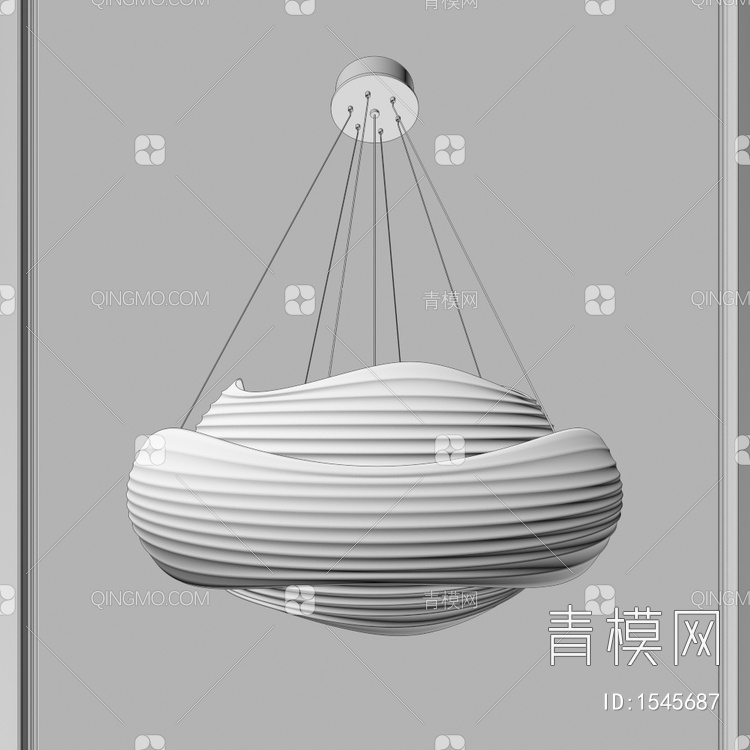 吊灯 客厅吊灯 餐厅吊灯 主灯  创意 灯具3D模型下载【ID:1545687】