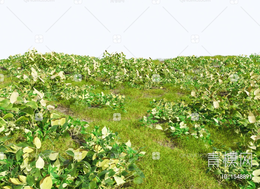 灌木丛 草地 草丛 绿植灌木 植物堆 景观树3D模型下载【ID:1548891】