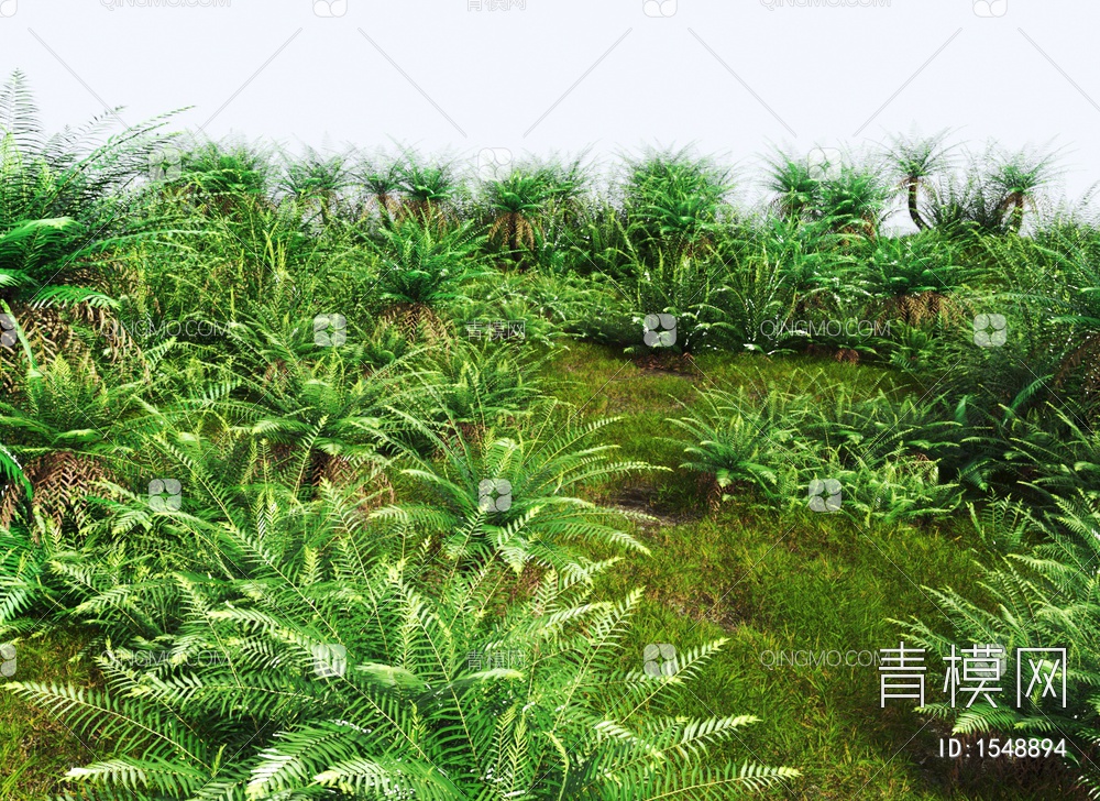 灌木丛 草地 草丛 绿植灌木 植物堆 景观树3D模型下载【ID:1548894】