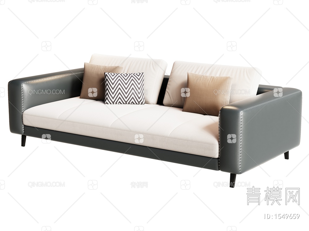 双人沙发3D模型下载【ID:1549659】