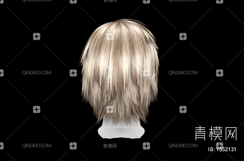 男士发型 造型 头发3D模型下载【ID:1552131】